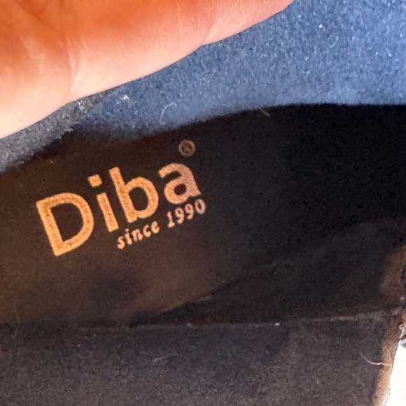 Diba Blue Suede Ankle Boots Size 9 Block Heel Booties Western Boho Festival - Picture 8 of 11